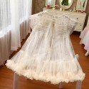 Vestido Tule Pérolas