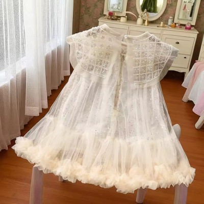 Vestido Tule Pérolas