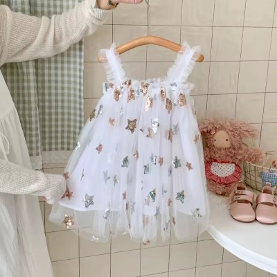 Vestido Tule Estrelas