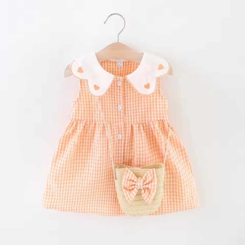 Vestido coração+ bolsa